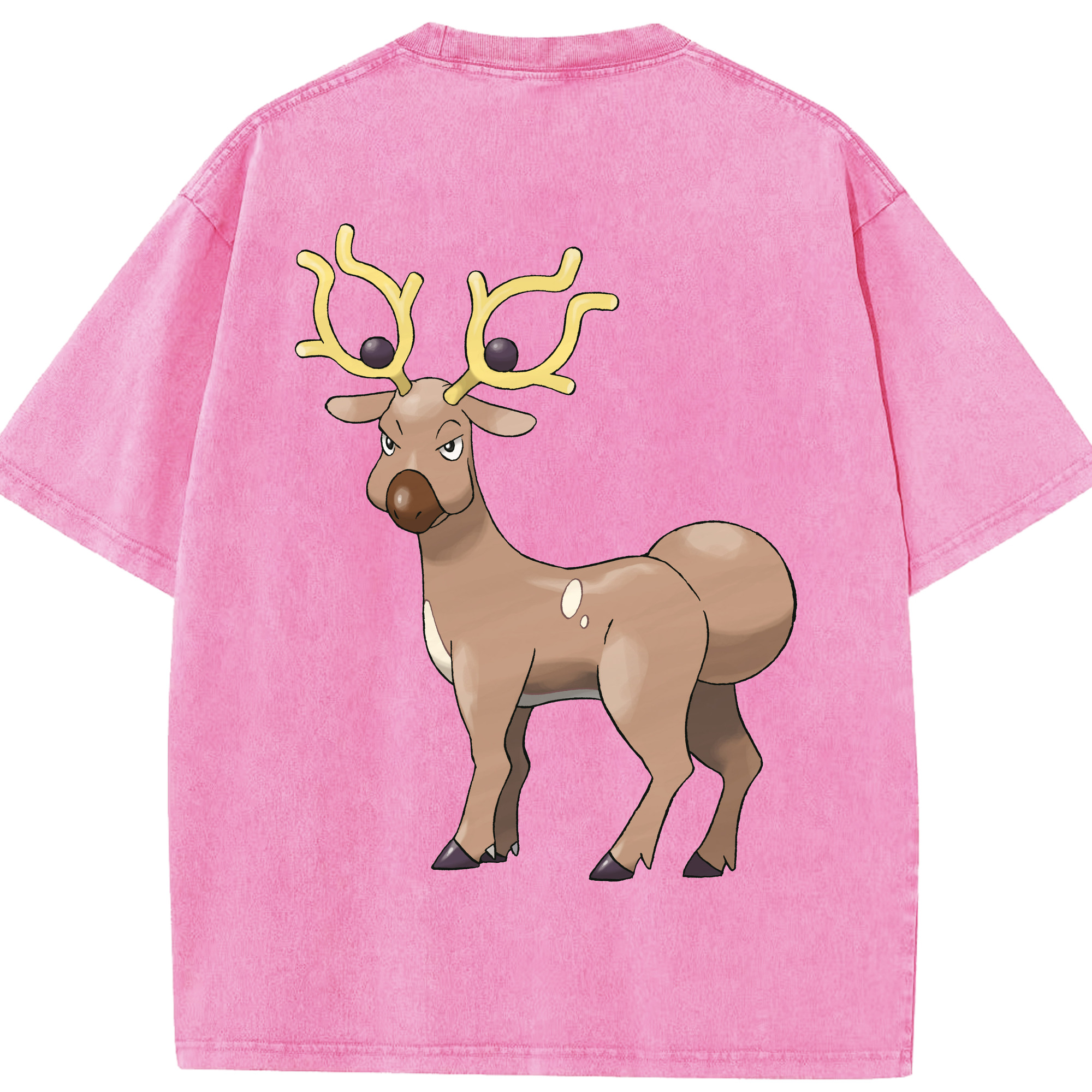 （画像用） ポケットモンスター Pokémon 綿100% ヴィンテージ風 半袖Tシャツ（背面プリント）